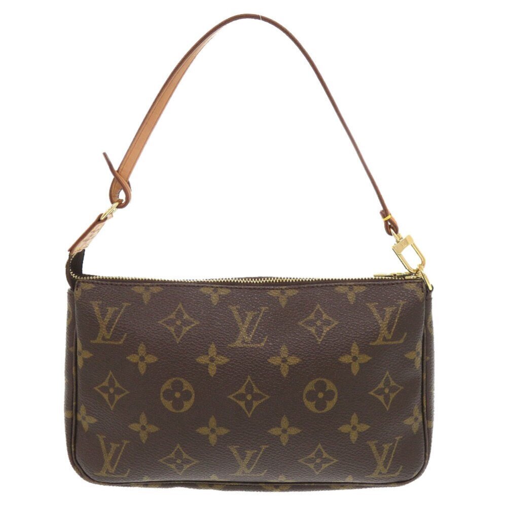 LOUIS VUITTON Authentic Brown Monogram Pochette Pouch - Picture 2 of 10